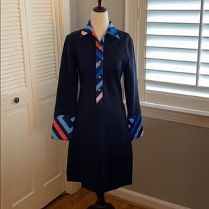 CK Bradley Ivy Dress Navy w/Lexington Blue